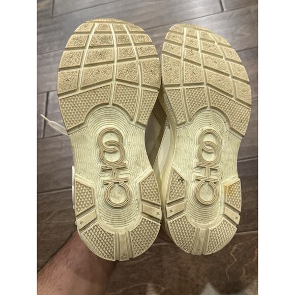 Jimmy Choo Womens Optical White Suede Landon Onss Sneakers Shoes Size 38 - Picture 7 of 15